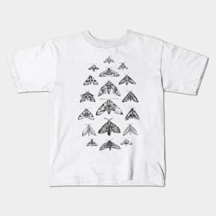 Bamboo Ink Hawkmoths Kids T-Shirt